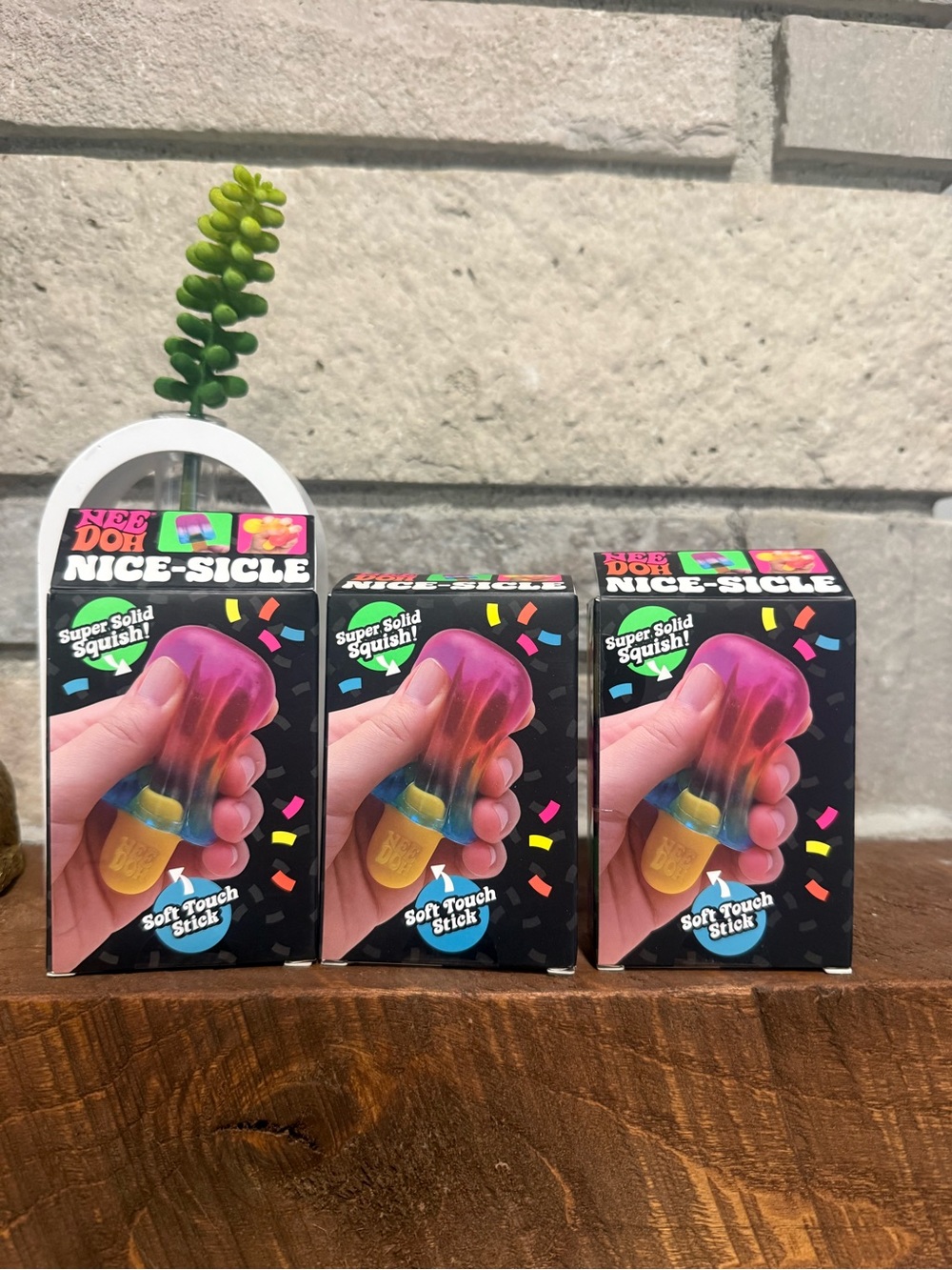 NeeDoh Nice-Sicle Full Set! 3 Popsicle Stress Toy - Multi-Color - Picture 2 of 3